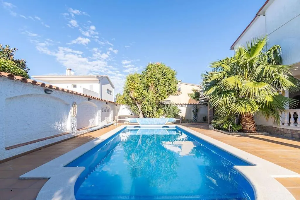 Sm21-Gran Casa De Vacaciones En La Playa, 4 Habitaciones, Climatizada, Piscina, Barbacoa Y Wifi Ampuriabrava