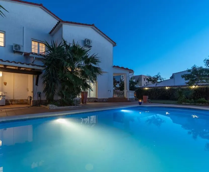 Sm21-Gran Casa De Vacaciones En La Playa, 4 Habitaciones, Climatizada, Piscina, Barbacoa Y Wifi Ampuriabrava España