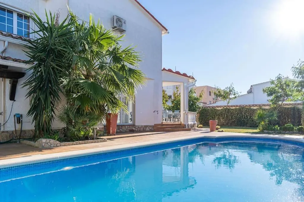 Sm21-Gran Casa De Vacaciones En La Playa, 4 Habitaciones, Climatizada, Piscina, Barbacoa Y Wifi Empuriabrava 0*,