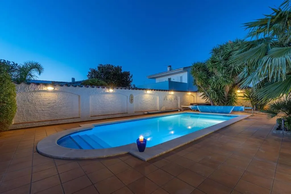 Sm21-Gran Casa De Vacaciones En La Playa, 4 Habitaciones, Climatizada, Piscina, Barbacoa Y Wifi Empuriabrava Villa