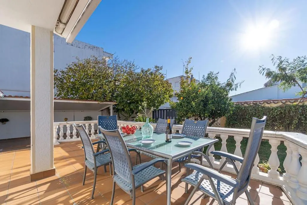 Sm21-Gran Casa De Vacaciones En La Playa, 4 Habitaciones, Climatizada, Piscina, Barbacoa Y Wifi Empuriabrava Villa